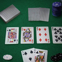 Cartes à jouer flexibles et durables, jeux de cartes imperméables, surface lisse, résistantes à la flexion, résistantes à l'usure, jeu portable