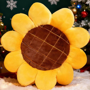 Подушка-подушка для сидения на поле B983 в форме желтых цветов-подсолнухов, мягкая плюшевая, для декора, для дивана, кровати, кресла, дивана-кровати - Product Image 1