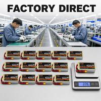 Batterie LiPo TCB améliorée 4000mAh 2S-8S 7.4-29.6V 75C 100C à décharge élevée pour drones, avions, voitures, bateaux et modèles RC
