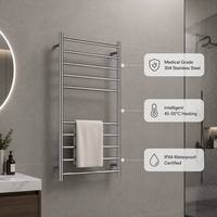 Toallero Eléctrico Inteligente de Acero Inoxidable con Calefacción, Diseño Oculto, Ahorro de Energía, Calentador de Toallas para Baños de Hotel