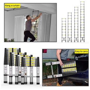 Escaliers télescopiques en aluminium extensibles de <span class=keywords><strong>3</strong></span>,2 m (10,5 pi) avec une charge maximale de 330 lb (150 kg) conformes à la norme EN131 - Product Image 4
