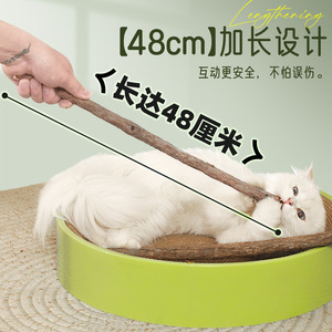Bâton à mâcher extra long en Polygonum pour chat, 48 cm, pour le nettoyage des dents des chatons et l'auto-entretenissement des animaux de compagnie - Product Image 4