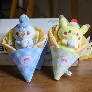 Al por mayor Peluche de Pikachu <span class=keywords><strong>Piplup</strong></span> de 17 CM, relleno de algodón PP, con diseño de postre de cumpleaños y helado, colgante y llavero - Product Image 3