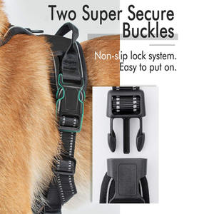 เสื้อกั๊กสัตว์เลี้ยงกลางแจ้งปรับได้,แถบสะท้อนแสง3เมตรวัสดุผ้าออกซ์ฟอร์ดสายรัดสุนัข - Product Image 2