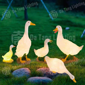 Luces Decorativas Artísticas con Forma de Pato, Lámpara de Motivo para Exteriores IP65, para Escenas Nocturnas e Instalaciones de Paisajes Culturales - Product Image 2