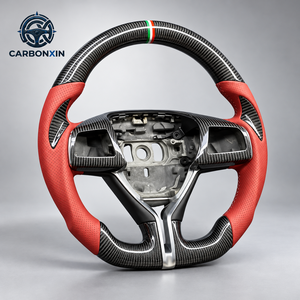 Volante Deportivo LED de Fibra de Carbono Personalizado, 3 Radios, Agarre de 40 mm para Maserati Ghibli Levante Granturismo Quattroporte 2014-2018 - Product Image 3
