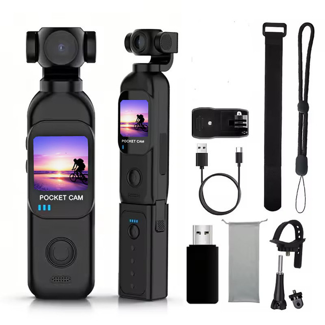 Action Camera H92 Handheld WiFi 1080P 4K Option 270 Rotatable Touch Screen Portable Digital Camcorder with Longer Charge Box