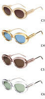 QSKY 23SA025 Lunettes de soleil polarisées en acétate rondes épaisses de haute qualité, fabriquées à la main, verres TAC UV400, logo personnalisé OEM
