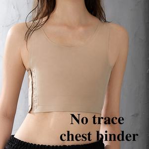 Reggiseno Compressivo Senza Cuciture per Transgender FTM, Canotta in Spandex, Biancheria Intima OEM, Binder Economico per Donne Tomboy - Product Image 3