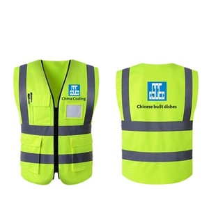 Vêtements de sécurité réfléchissants personnalisés, gilet réfléchissant vert fluorescent, travaux de construction, service routier, utilisation nocturne, fabriqué aux États-Unis - Product Image 5