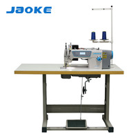 Nouvelle machine à coudre industrielle JAOKE JK-5490-7D à point noué pour rideaux - Plateforme plate en fer, moteur automatique haute vitesse, point de surjet supérieur/inférieur
