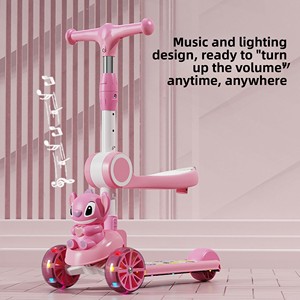 <span class=keywords><strong>Monopattino</strong></span> per Bambini in Plastica Economico all'Ingrosso, Pieghevole a 3 Ruote, <span class=keywords><strong>Monopattino</strong></span> Musicale per Bambini, Giocattolo per Uso Esterno - Product Image 4