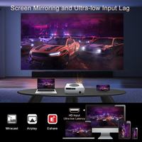 Android 12.0 Everycom Q10W Max Smart WIFI Portable Home Cinéma Cinéma Android 4K Projecteur LED 1080 Projecteur 4K Projecteur