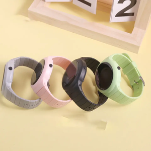 Orologio <span class=keywords><strong>LED</strong></span> per bambini <span class=keywords><strong>Display</strong></span> a <span class=keywords><strong>LED</strong></span> per ragazzi e ragazze luce notturna rotonda J76 orologio digitale arcobaleno - Product Image 5