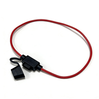 Porte-fusible intermédiaire étanche 18AWG 16AWG 14AWG 12V avec fil pour voiture et bateau