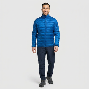 Veste d'hiver matelassée pour homme FINER THREADS - Extérieur en toile, séchage rapide, respirante, col montant, fermeture éclair, personnalisable - Product Image 1