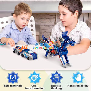 EPT 2-en-1 Transformation de collision Robot dragon Voitures magnétiques Voiture transformable Jouet pour enfants Cadeau de Noël Anniversaire - Product Image 3