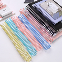 Bande de reliure spirale A4 grande capacité 30 trous, anneau de reliure simple pour carnet, reliure plastique DIY pour bureau et papier