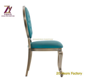 Venta al por mayor moderna silla de aluminio hebillas muebles de hotel escuela uso interior personalizado comedor restaurante banquete salón boda - Product Image 4