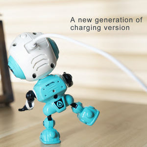 <strong>Metal</strong> Intelligent Diecast Toy <strong>Robots</strong> With Flexible Joints Body Electric Talking Voice Repeat Mini <strong>Robot</strong> With Light and Sound - Product Image 4