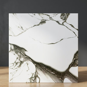Carreaux de sol en céramique numérique métallique doux 400x400mm, finition satinée, en porcelaine, antidérapants, pour design intérieur - Product Image 4