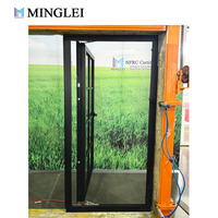 Ventana Abatible de Aluminio NFRC Personalizada, Ventanas de Triple Vidrio con Rotura de Puente Térmico de Alta Eficiencia Energética