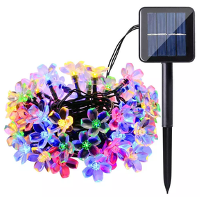 Flor LED cadena luces al aire libre flor de cerezo solar cadena jardín luz al aire libre decoración cereza Festival luces - Product Image 5