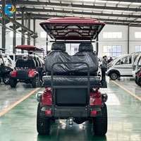 Mobil Golf Listrik Robetaa dengan Warna dan Logo Kustom, Baterai Lithium 6 Kursi untuk Antar-Jemput Bandara, Golf Buggy, dan Kendaraan Offroad