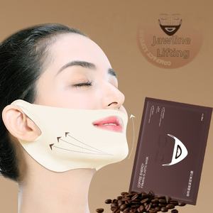 <span class=keywords><strong>Masque</strong></span> de contouring sculptant pour le visage au café au collagène, <span class=keywords><strong>lifting</strong></span> du visage, traitement raffermissant, élimination du double menton, <span class=keywords><strong>masque</strong></span> liftant - Product Image 1