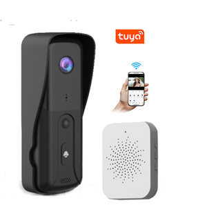 Sonnette de <span class=keywords><strong>porte</strong></span> intelligente WIFI TUYA 1080P 2K IP65 étanche avec détection de mouvement PIR, vision nocturne, audio bidirectionnel, moniteur de <span class=keywords><strong>porte</strong></span>, batterie 5200mAh - Product Image 1