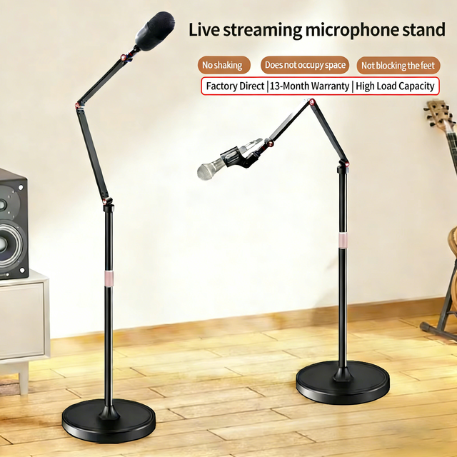 Wholesale Heavy Duty Adjustable Professional Microphone Stand Studio Mic Stand for Broadcast Recording Stage Performance OEM ODM