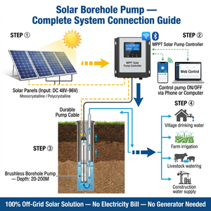 Bomba Solar Híbrida ACDC de Superficie Zeoluff de 2200W para Riego en Filipinas con Alto Nivel de Agua - Product Image 2