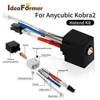 Kodra 2 Hotend Kit untuk Printer 3d 0.4mm/1.75mm Nozzle & 24 V keramik Cartridge pemanas Extruder aksesoris
