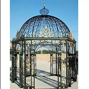 Luxury Villa Or Park Wrought Iron Pavilion Customized For Rest And Leisure Pavilion Design