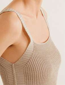 Top Corto Tipo <span class=keywords><strong>Chaleco</strong></span> de Punto Personalizado para <span class=keywords><strong>Mujer</strong></span>, Color <span class=keywords><strong>Beige</strong></span>, Estilo Halter, Fabricante 2026 - Product Image 3