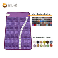 Mini-tapis chauffant en cristal d'améthyste Jiwan Lejia pour usage professionnel et thérapeutique, avec fonctions magnétiques pour le dos, l'abdomen et les hanches