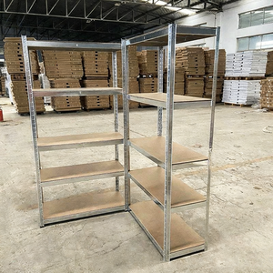 מדפי אחסון כבדים בעלי 5 שכבות מתכווננות מפלדה נגד חלודה לשימוש ביתי - Product Image 3