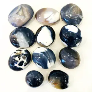 Piedra curativa de cristal Natural, ballena asesino, corazón, Orca, ágata, palma, piedra para decorar, venta al por mayor