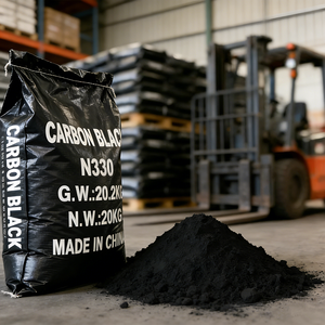 Pigmento Nero di <span class=keywords><strong>Carbonio</strong></span> Grado Industriale Certificato ISO, Purezza 98%, Agente Chimico Ausiliario N330 - Product Image 1
