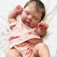 Poupées de princesse reborn réalistes et mignonnes en vinyle souple de 20 pouces, ensemble complet de vêtements pour petites filles