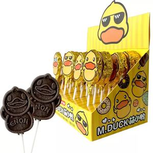 Vente en gros pas cher Chocolat Mignon <span class=keywords><strong>Petite</strong></span> Oie Bonbons pour enfants Bonbons sautants Sucette Chocolat - Product Image 2
