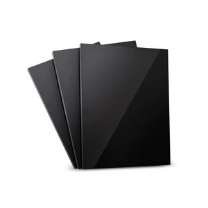 Plaques acryliques givrées noires mates, épaisseurs 2, <span class=keywords><strong>3</strong></span>, <span class=keywords><strong>4</strong></span>, 5, 6, 8, 10, 20, 30, 50 mm, simple ou double face givrée - Product Image 2
