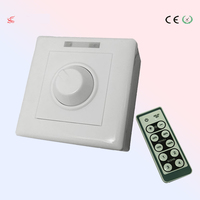 Contrôleur de luminosité à infrarouge AC90-240V degrés, 12 clés, contrôleur de luminosité 0-10V, avec bouton et télécommande IR, signal 0-10V, DIY