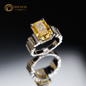 Gia Igi 인증 솔리드 골드 약혼 반지 HPTT 랩 성장 9k 14k 18k 다이아몬드 여성용 웨딩 파티 용 다이아몬드 - Product Image 1