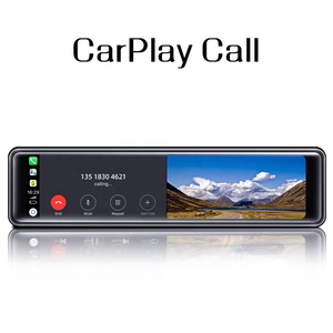 11.26 inch 1080p xe phía sau xem gương máy ảnh DVR DVD Player Dash Cam chiếu hậu Dashcam với Carplay Android tự động Wifi GPS ADAS FM - Product Image 4