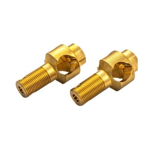 ชิ้นส่วนเครื่องจักรกลทองเหลืองแบบกำหนดเอง M10x1.5 เส้นผ่านศูนย์กลางสูงสุด 100 มม. ชิ้นส่วนกลึง CNC ความแม่นยำสูงสำหรับเครื่องจักรโลหะ - Product Image 1