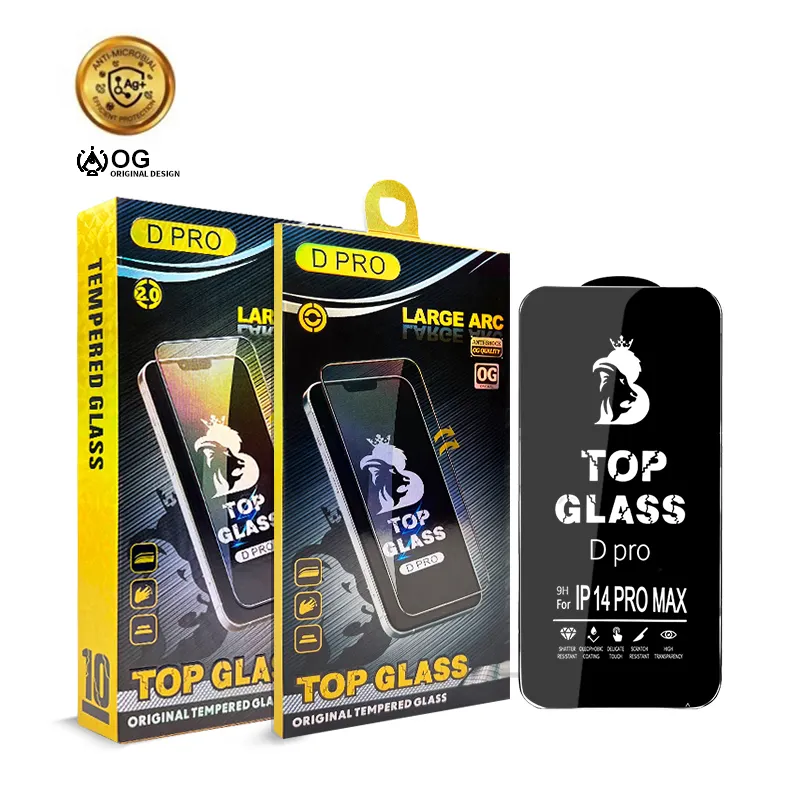 Protetor de tela premium OG para iphone 15 14 13 Pro Max vidro temperado