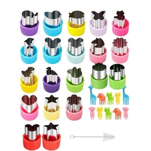 <b>Cookie</b> Cutter Set 20-Piece Stainless Steel Animal Dinosaur Butterfly Shapes Pastry <b>Mold</b> for Baking Decorating - Product Image 1