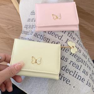 Cartera pequeña de cuero PU para mujer con dije de mariposa, gran capacidad, múltiples ranuras para tarjetas, monedero para viajes diarios - Product Image 6