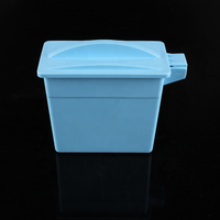 Plastic 12 24 Microscope Slides Staining Jars Group with 1 Rack and 12 Containers Staining Station Set